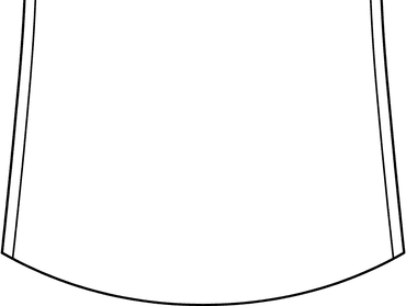 curved hem
