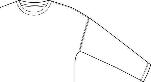 dropped shoulder